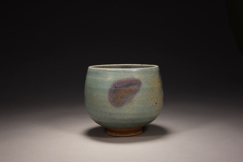 图片[1]-Jun Kiln Sky Blue Glaze Purple Red Pot-China Archive